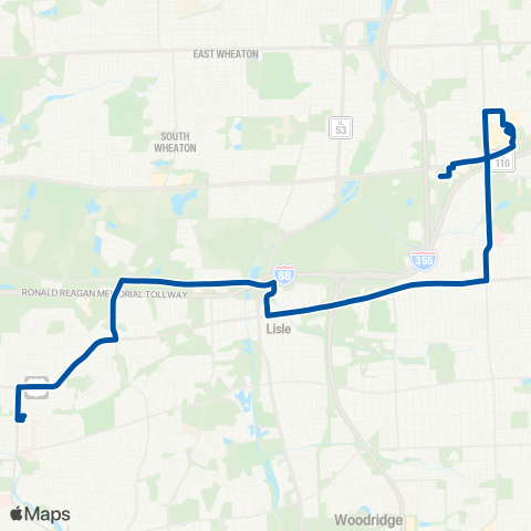 Pace Ogden Avenue map