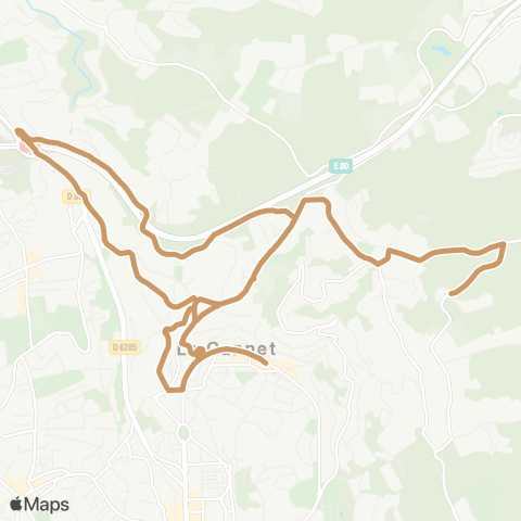 Palmbus PAD :Pl. Leclerc - Les Collines / Ctre Helio Marin map