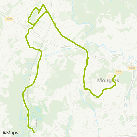 Palmbus PAD : Mas Grand Vallon - Mougins Village map