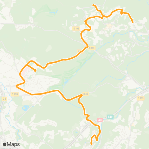 Palmbus Mougins le Haut - Pl. des Arcades - Sophia Antipolis - Collège de l'Eganaude map