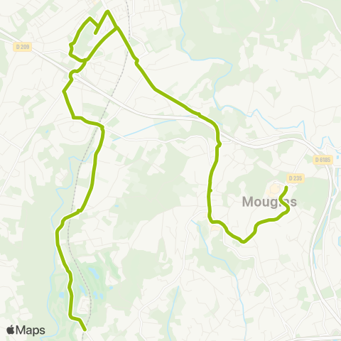 Palmbus PAD : Mas Grand Vallon - Mougins Village map