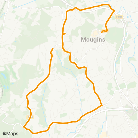 Palmbus PAD : Foyer Maillan - Mougins Village map