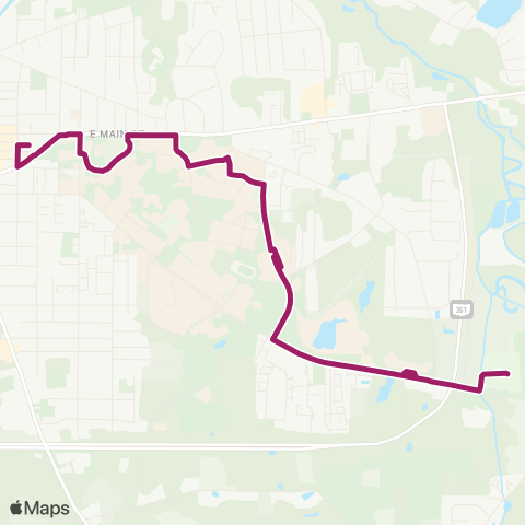 PARTA Stadium Loop map