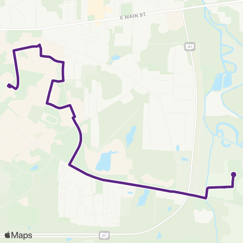 PARTA Stadium Night Loop map