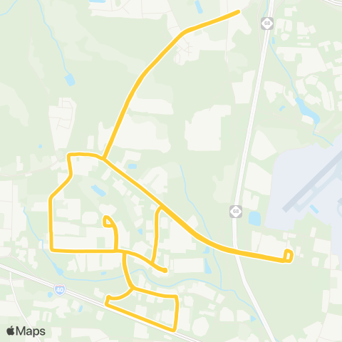 Piedmont Authority for Regional Transportation (PART) NW Route - Pleasant Ridge map