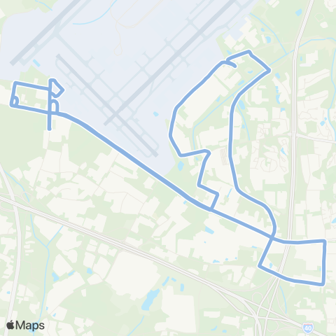 Piedmont Authority for Regional Transportation (PART) NE Route - Chimney Rock map