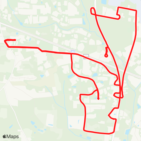 Piedmont Authority for Regional Transportation (PART) SW Route - Sandy Ridge map