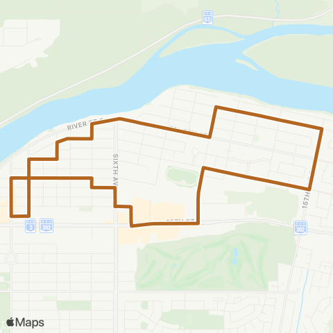 Prince Albert Transit East Flat map