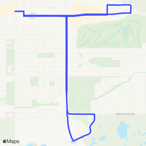 Prince Albert Transit Core Express map