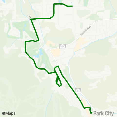 Park City Transit Green map