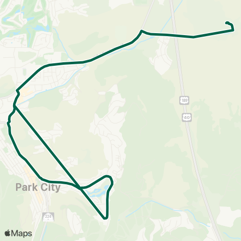 Park City Transit Brown map