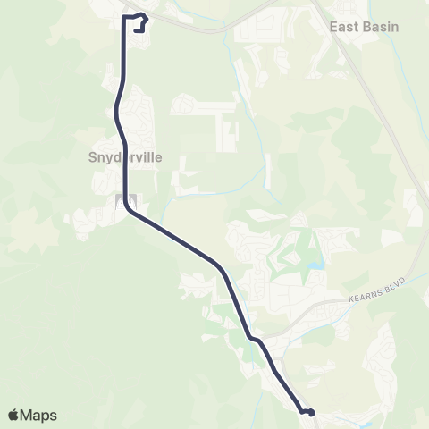 Park City Transit Redstone Express map