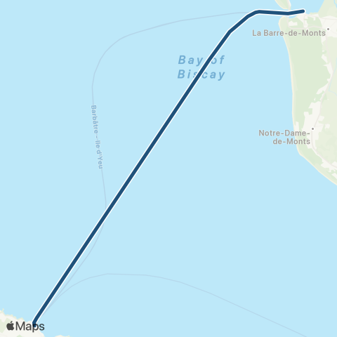 Aléop Yeu-Continent Fromentine - Île d'Yeu map