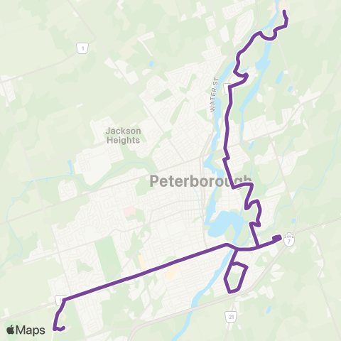 Peterborough Transit Lansdowne map