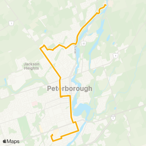 Peterborough Transit Chemong map