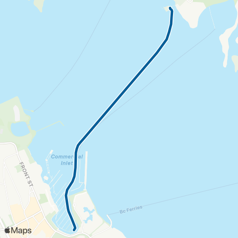 Protection Island Ferry  map