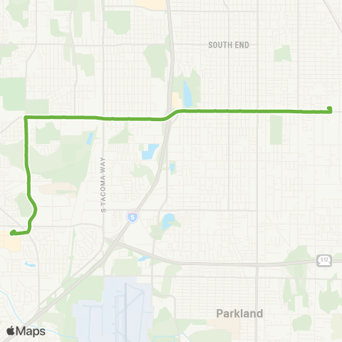 Pierce Transit S 72nd St map