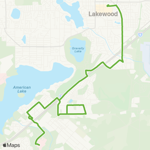 Pierce Transit Pacific Hwy / Tillcum / Madigan map