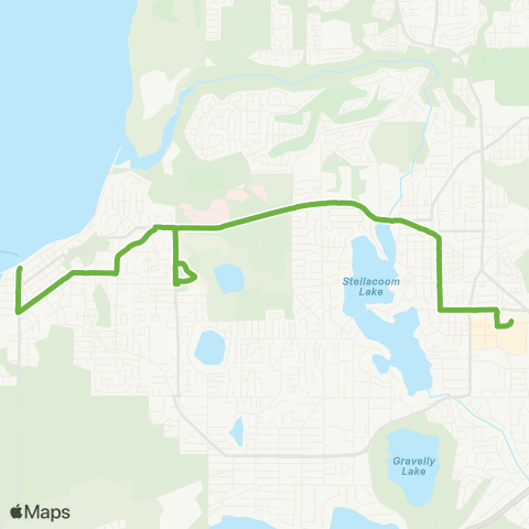 Pierce Transit Steilacoom map