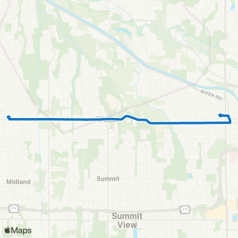 Pierce Transit Puyallup / S 72nd St map