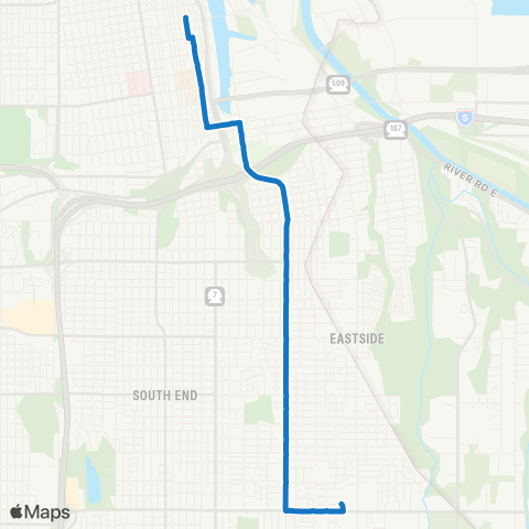 Pierce Transit McKinley Ave map