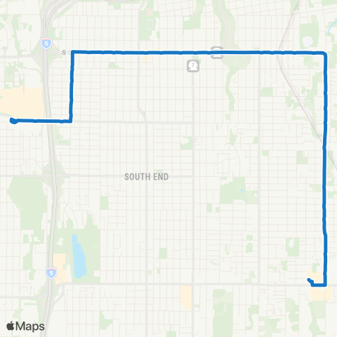 Pierce Transit S 38th St / Portland Ave map