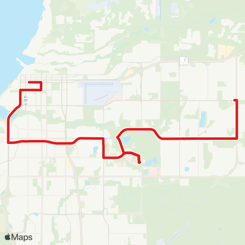 People Mover Northern Lights map