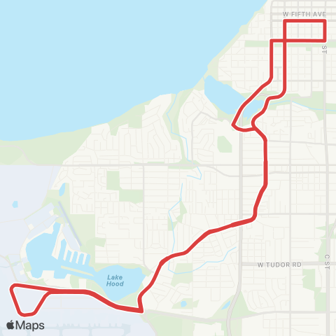 People Mover Spenard-Airport map