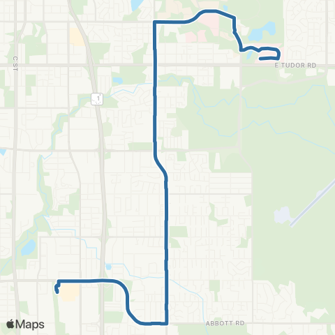 People Mover Lake Otis map