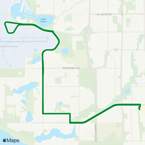 People Mover Jewel Lake-Airport-Spenard-Downtown map