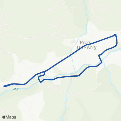 Navette Praz-sur-Arly Navette Praz-sur-Arly map