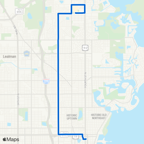 PSTA Gateway Mall / 3 Ave N & 4th St N map