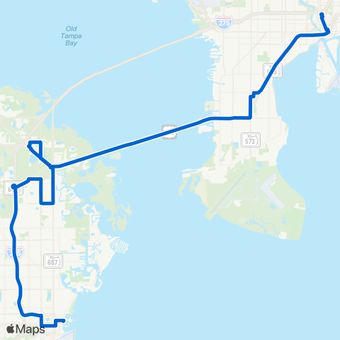 PSTA Gateway Mall / Downtown Tampa map