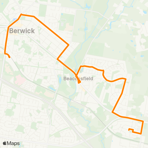 Others Beaconsfield East - Berwick Station map