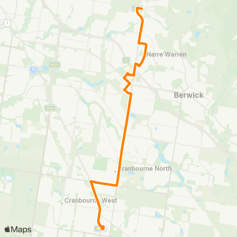 Others Cranbourne - Narre Warren North map