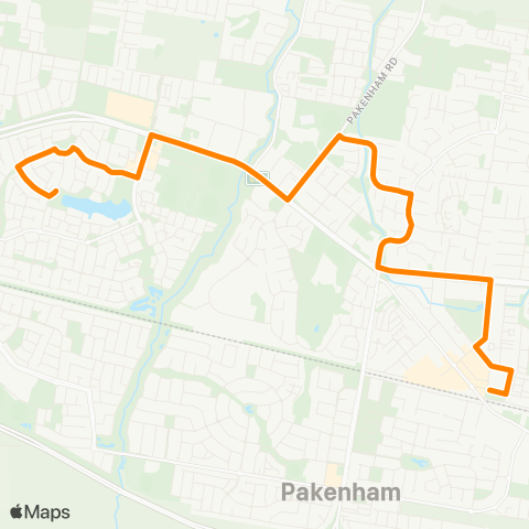 Others Lakeside - Pakenham Station map