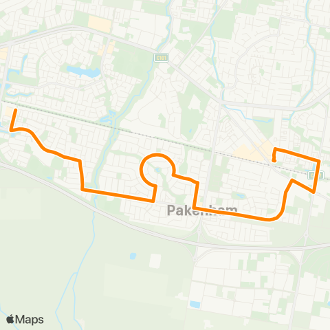 Others Cardinia Road Station - Pakenham Station map