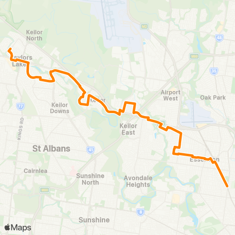 Others Watergardens - Moonee Ponds map