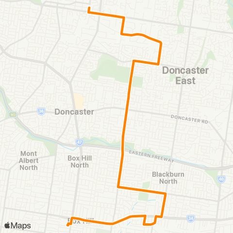 Others Doncaster SC / Templestowe - Box Hill map