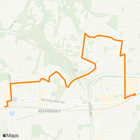 Others Ringwood - Mitcham map