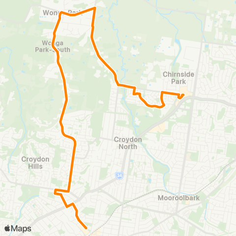 Others Chirnside Park SC - Croydon map