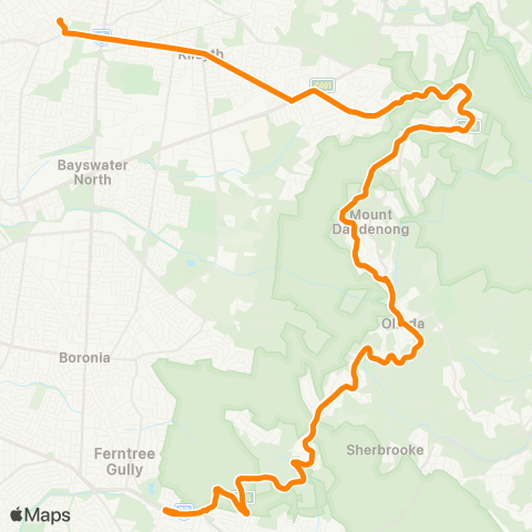 Others Upper Ferntree Gully - Croydon map