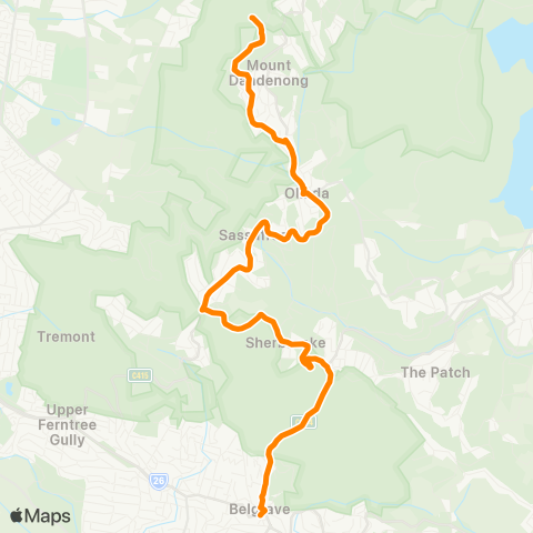 Others Mt Dandenong - Belgrave map