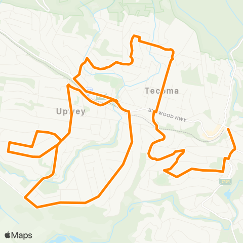 Others Upwey - Belgrave map