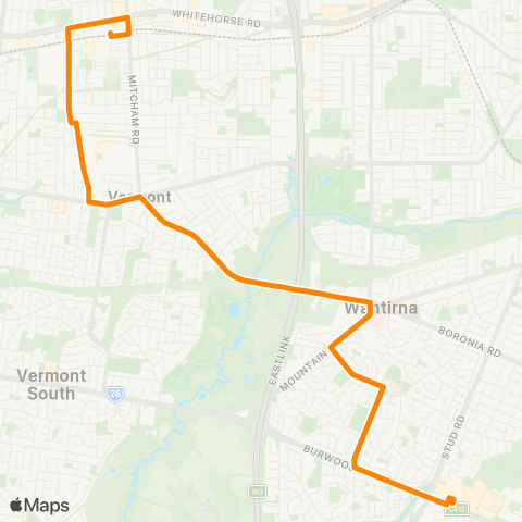 Others Knox City - Mitcham map