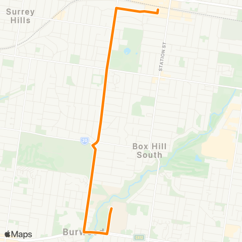 Others Box Hill Station - Deakin University map