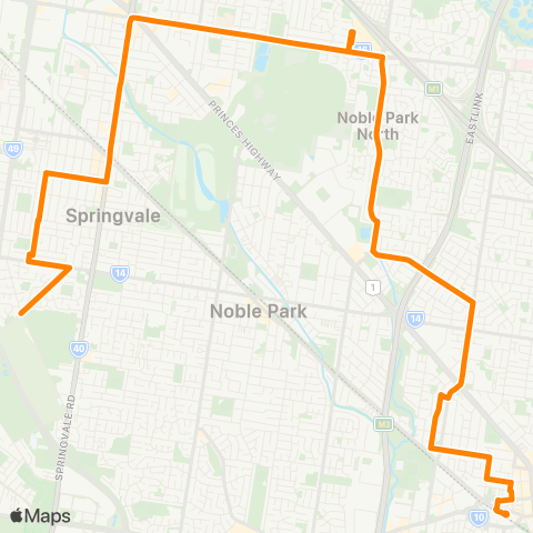 Others Springvale South - Dandenong map