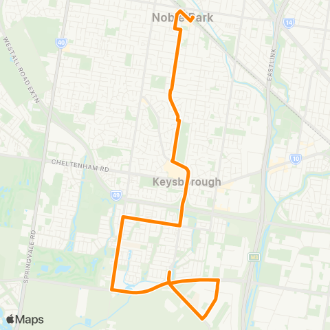 Others Noble Park Station - Keysborough South map