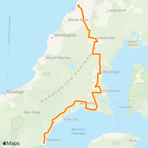 Others Flinders - Frankston map