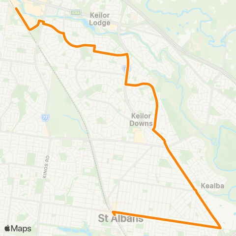 Others Watergardens Station - St Albans Station map